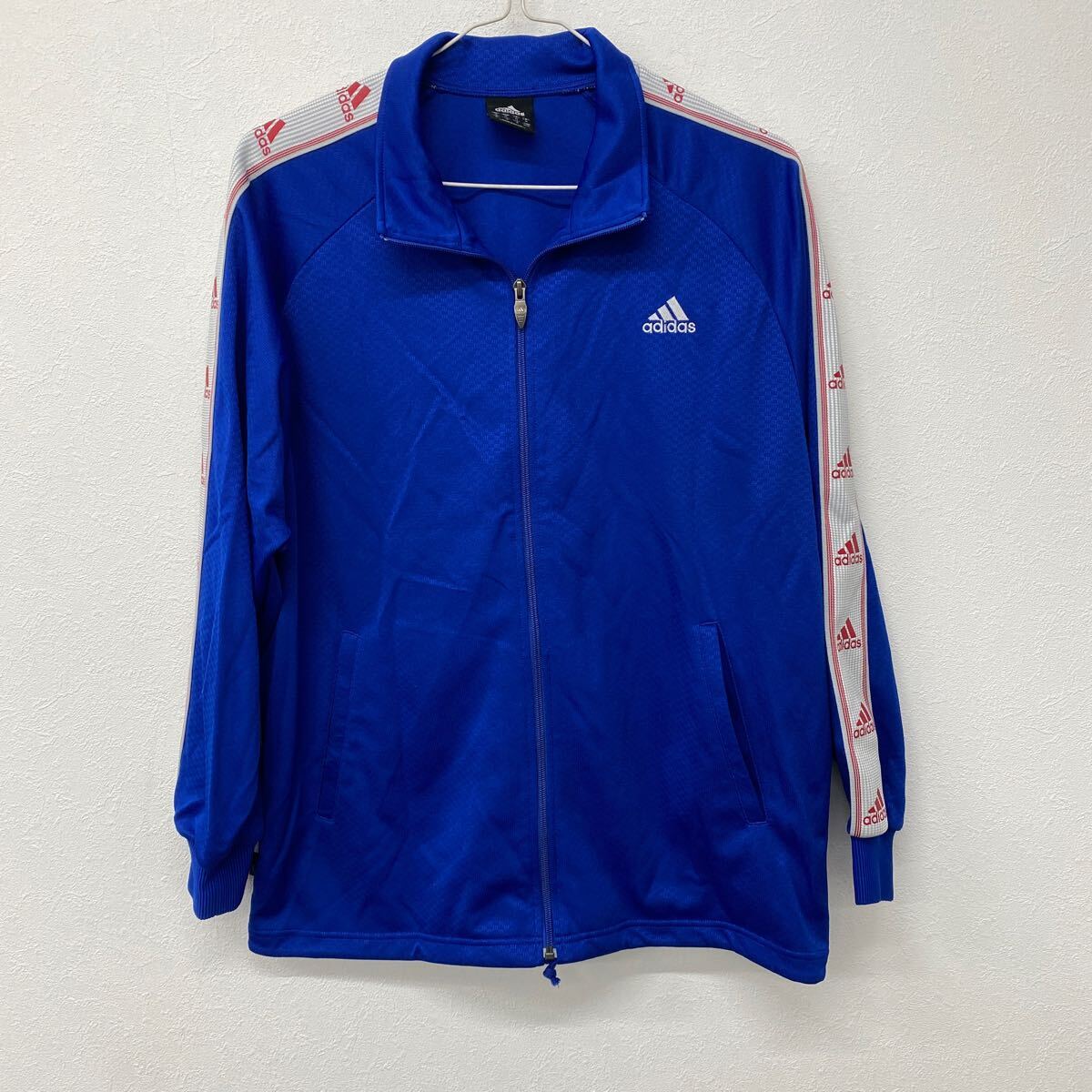 adidas アディダス メンズ  ジャージ上着 ブルー Lサイズ ラ11拍卖