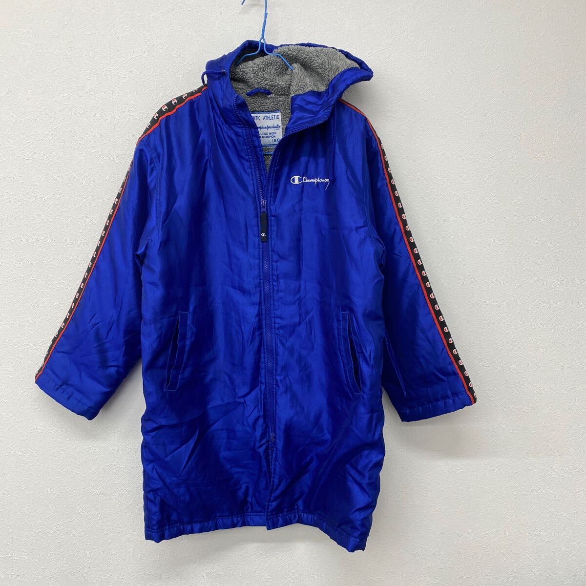champion チャンピオン キッズ150㎝    ベンチコート ブルー ◯16拍卖