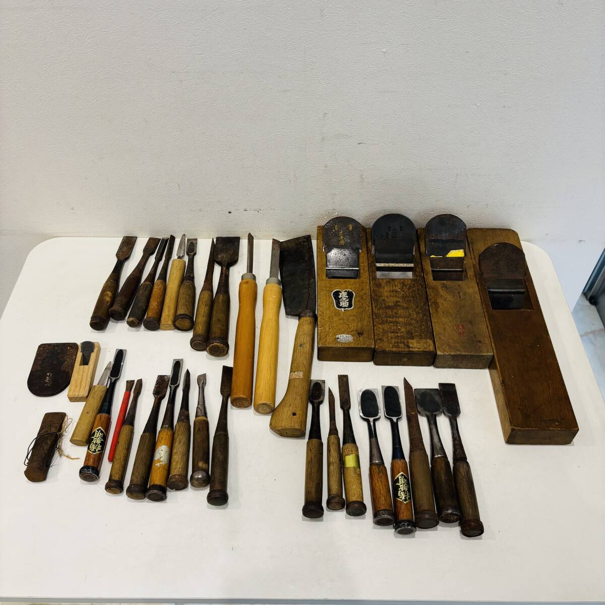 のみ かんな なた 35個 まとめ 鑿 鉋 鉈 時代物 DIY用品 ハンドツール工具 古民具 大工道具 職人 on344M拍卖