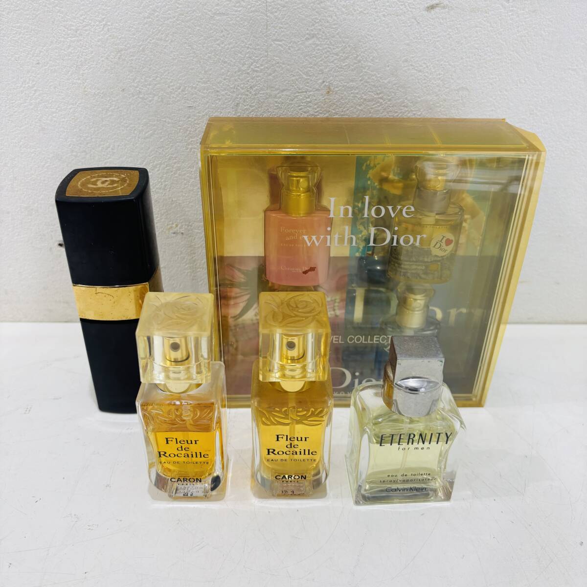 香水 5個 まとめ Dior In love with Dior トラベルコレクション CHANEL N°5 オードトワレ カルバン・クライン 他 ジャンク NC2422M拍卖