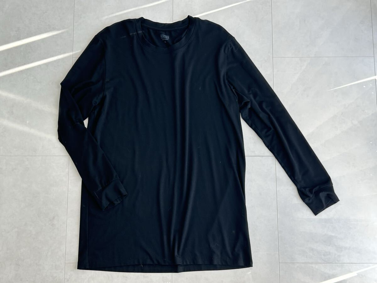 ユニクロ ヒートテック ブラック XLサイズ UNIQLO 長袖拍卖