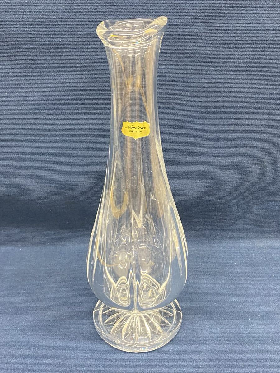 〈N9101〉Noritake CRYSTAL ノリタケ クリスタル 花瓶 フラワーベース 一輪挿し拍卖