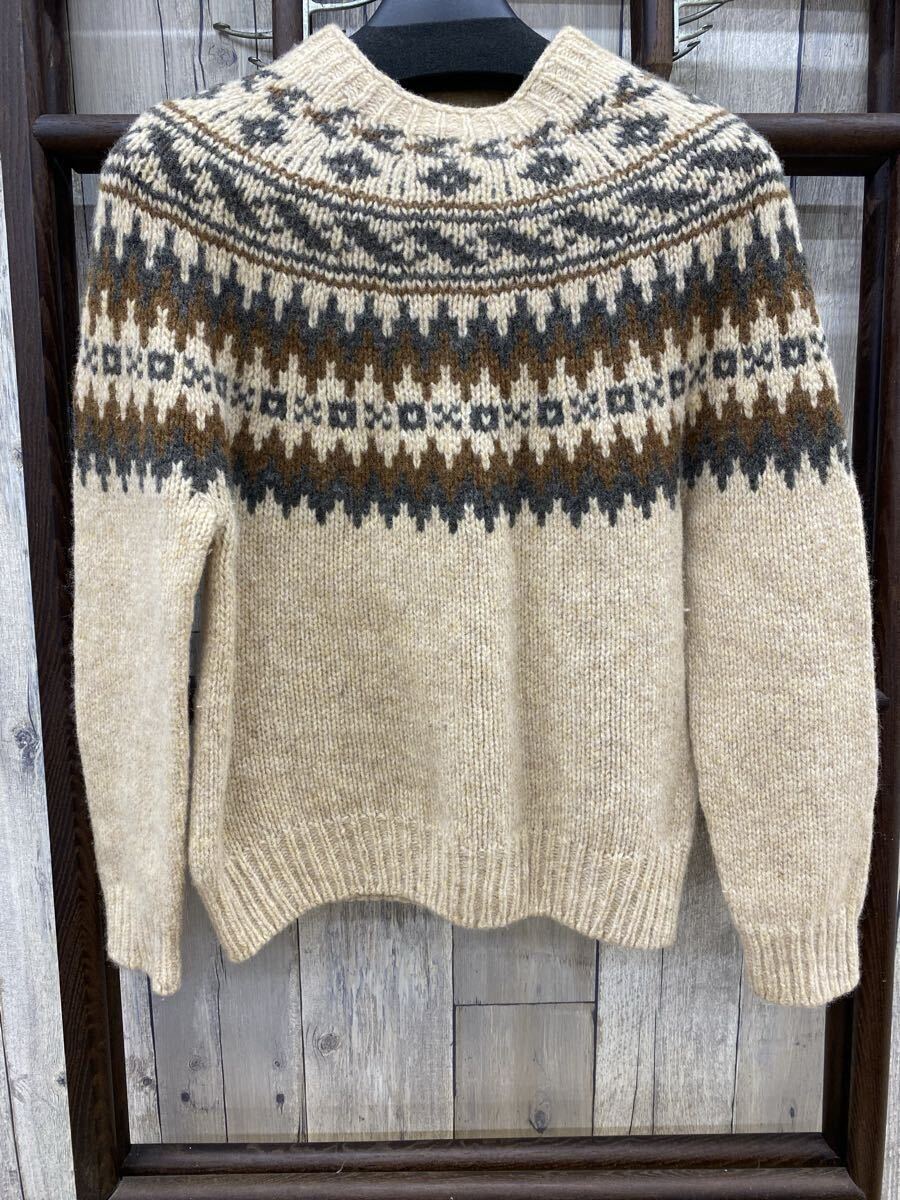 〈N8783〉Harley ハーレー オブ スコットランド 100%PURE NEW WOOL フェアアイル セーター拍卖