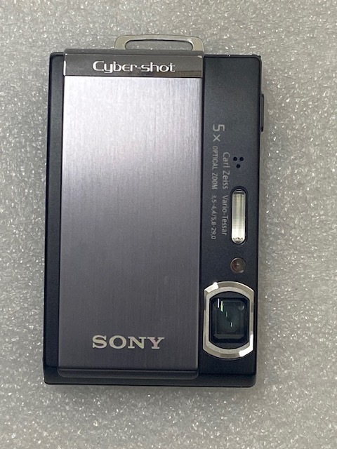 SONY ソニー Cyber-shot サイバーショット DSC-T300 BLACK ブラック コンパクトデジタルカメラ 純正バッテリー 充電器付 簡易動作確認済拍卖