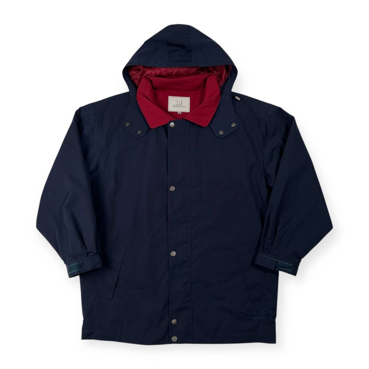 dunhill ダンヒル ツートン フード付き 中綿 ジャケット コート サイズ M /ネイビー×ボルドー系/メンズ拍卖