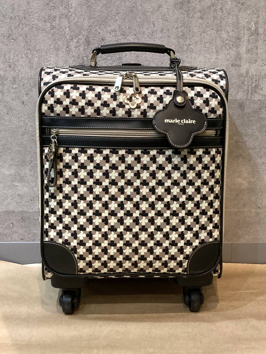 中古 マリ・クレール キャリーケース スーツケース マリクレール レディース ソフトケース marie claire 鍵なし カバー付 保管品 ジャンク拍卖