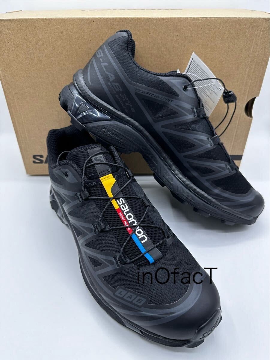 27.5cm UK9 黒 SALOMON XT-6 サロモン スニーカー ブラック メンズ レディース ユニセックス拍卖