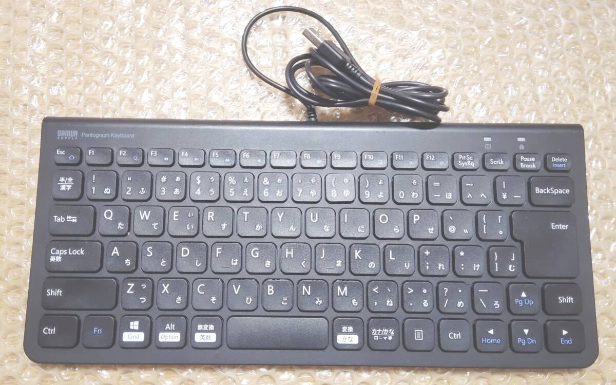 【中古品・送料無料】 SANWA SUPPLY 極薄型 有線キーボード SKB-SL32BK拍卖