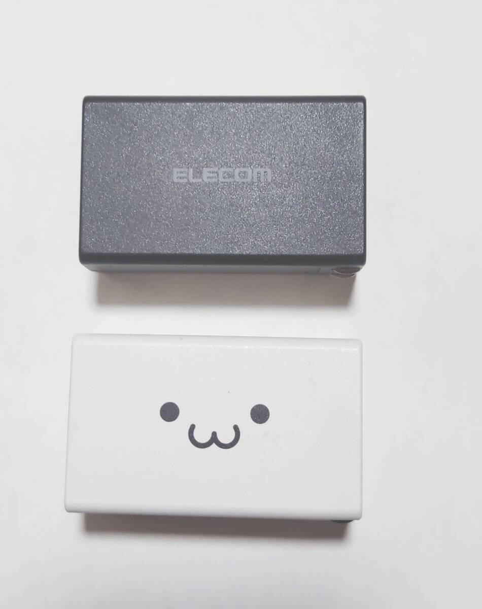 中古・送料無料 エレコム PD対応 30W Type-C 1ポート 充電器 MPA-ACCP01BK/WF 2個セット拍卖
