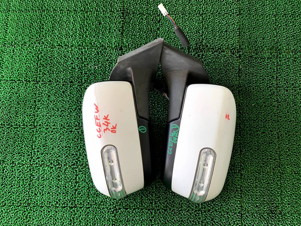 ●即決値段●動作OK● ① マツダ ビアンテ CCEFW 純正 カラー:34K ドアミラー 左右 サイドミラー 電動格納 ウインカー拍卖