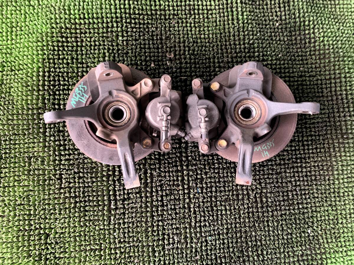 ●即決値段●ガタ無し●1 Z3-1 日産 モコ MG33S MF33S フロント ハブ ナックル 左右セット ブレーキキャリパー ディスクローター 左 右 拍卖