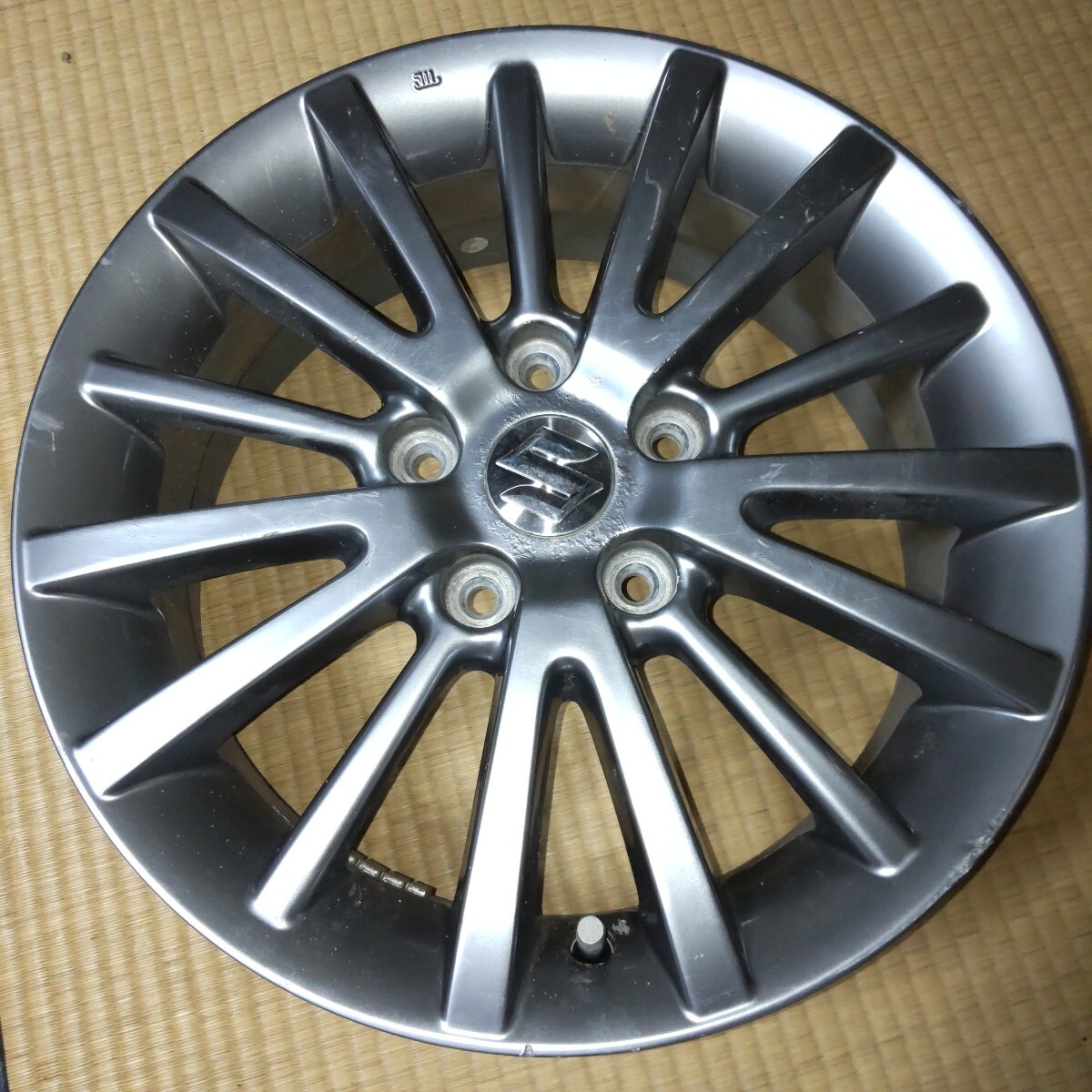 スズキ スイフトスポーツ ZC31S ZC32S ZC33S アルミホイール 純正 ホイール ガンメタ グレー 16インチ 6J 5穴 5H +50 PCD114.3拍卖