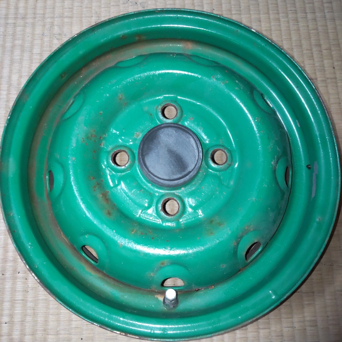 12インチ 4J 4穴 4H PCD100 スチールホイール 鉄ホイール 鉄チン スズキ拍卖