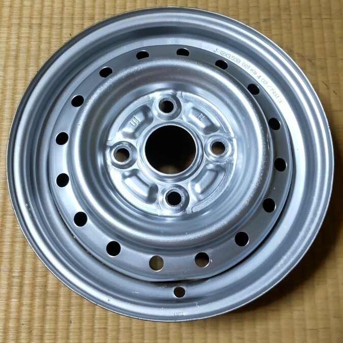 12インチ 3.5J スチールホイール PCD100 4H 3.50B 鉄チン 中古 スズキ拍卖