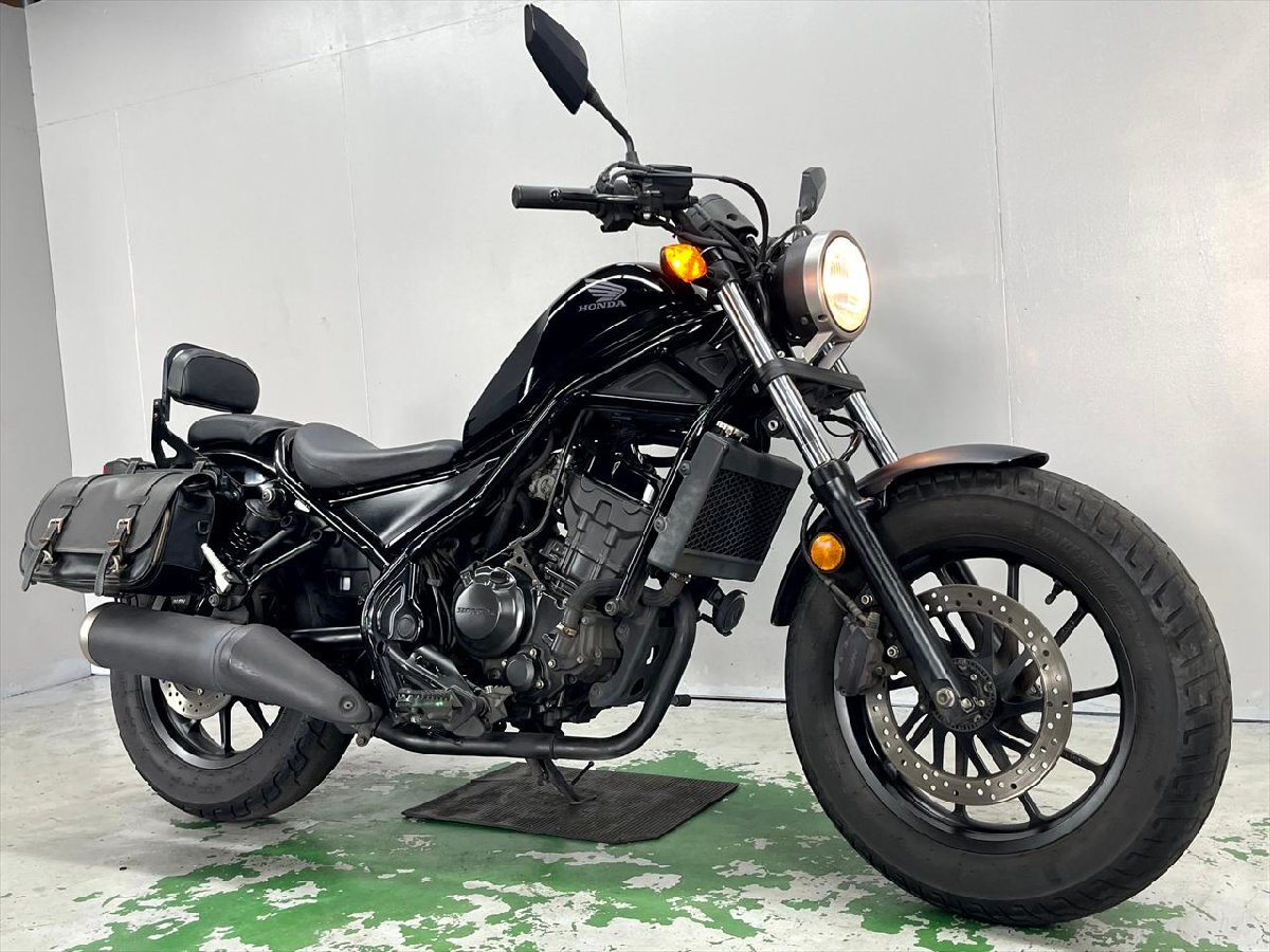 レブル250 ABS 売り切り!1円スタート!☆始動動画有☆エンジン好調!MC49!2017年!前期!サイドバッグ!ノーマル!全国配送!福岡佐賀拍卖
