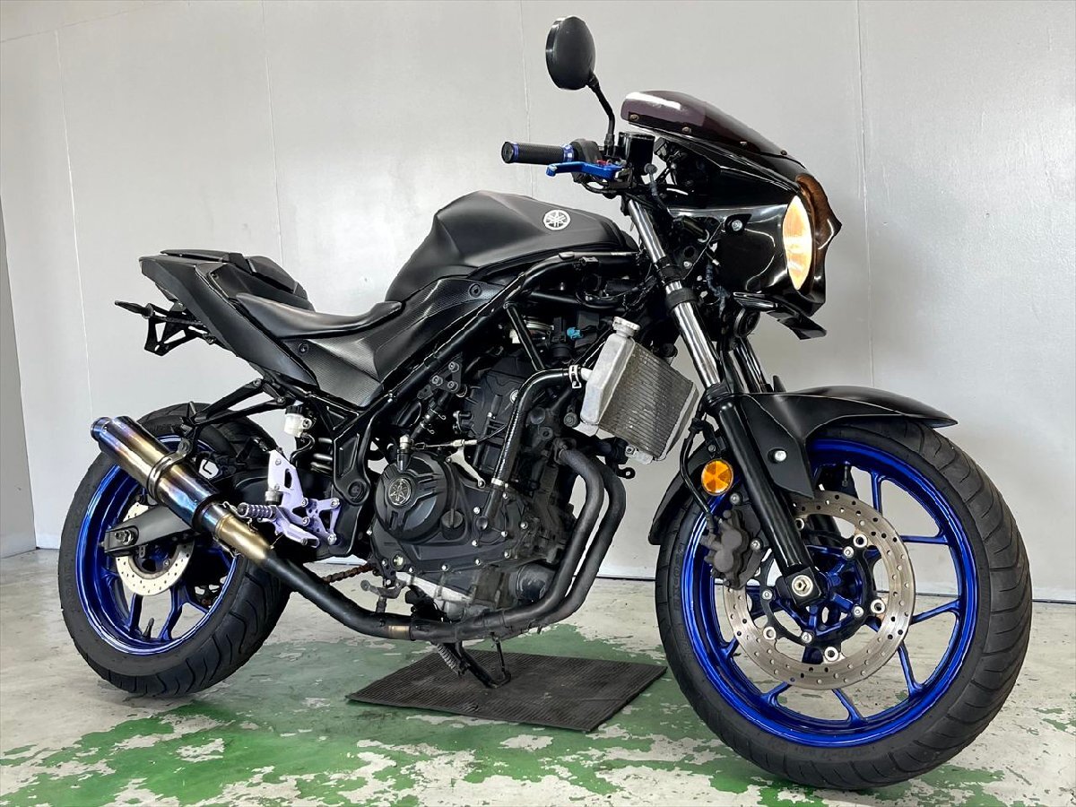 YZF-R25 売り切り!1円スタート!☆始動動画有☆エンジン好調!RG10J!2016年!ネイキッド仕様!社外マフラー!全国配送!福岡佐賀拍卖