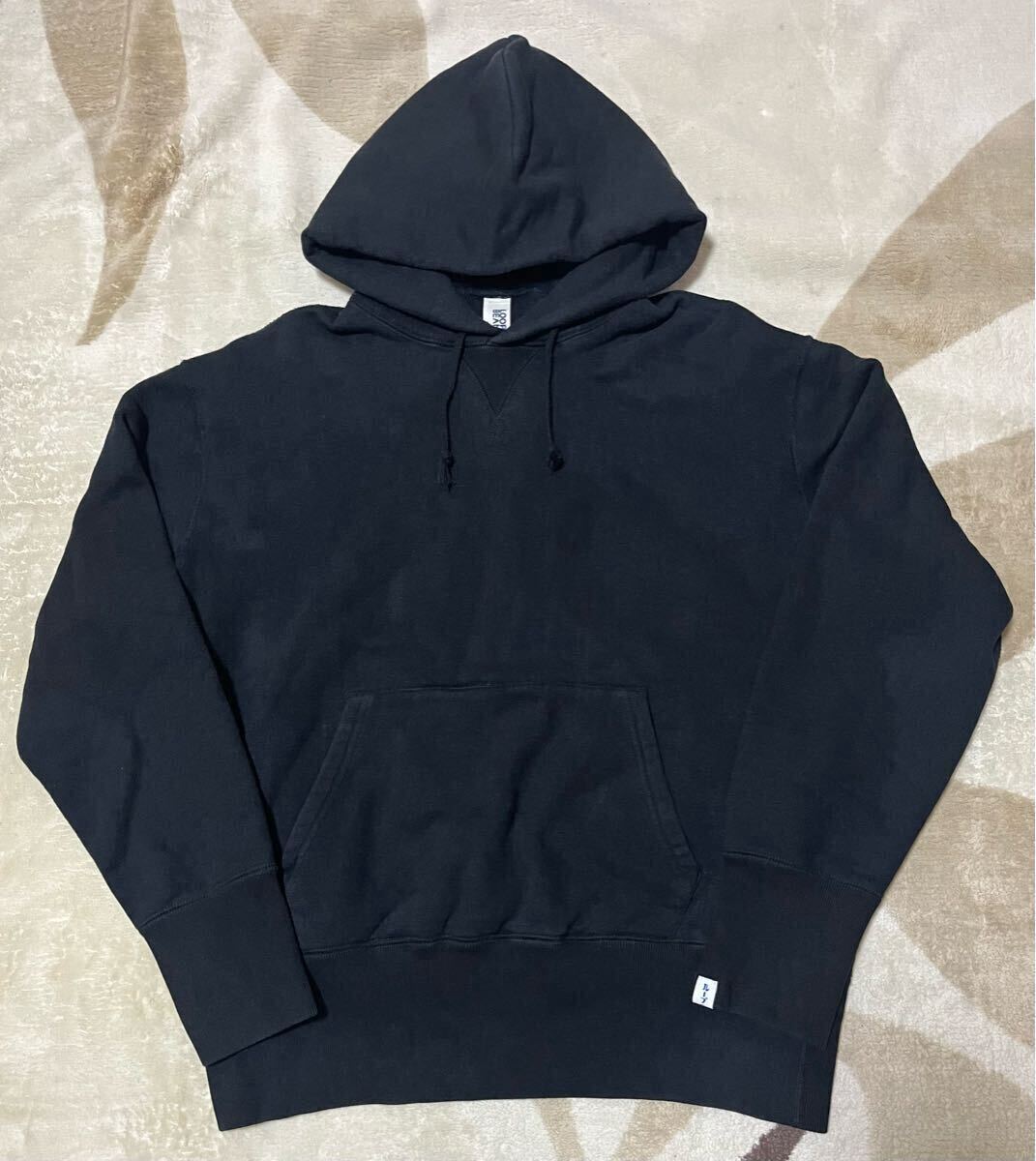 LOOPWHEELER×BEAMS スーパーヘビーウェイトプルオーバー フーディー ループウィラー BEAMS PLUS 黒 メンズ拍卖