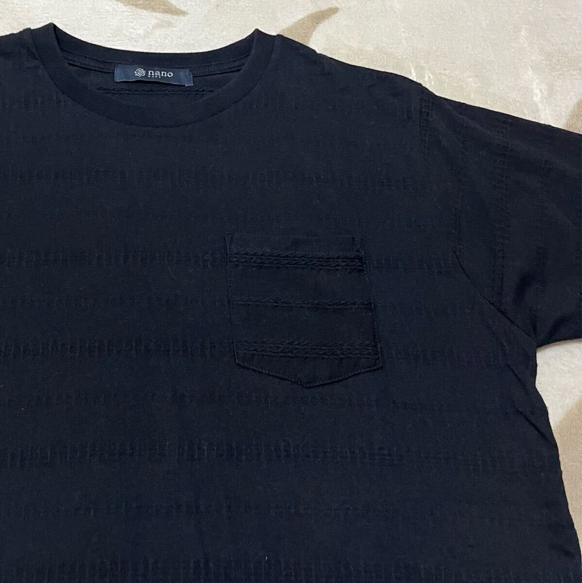 nano BASE ナノベース ポケット付きTシャツ Mサイズ メンズ 半袖拍卖