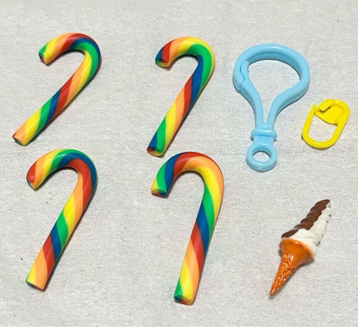 クリスマス キャンディケーン キャンディ 飴 クリップ ステッキ アイス デコレーション パーツ 7個拍卖