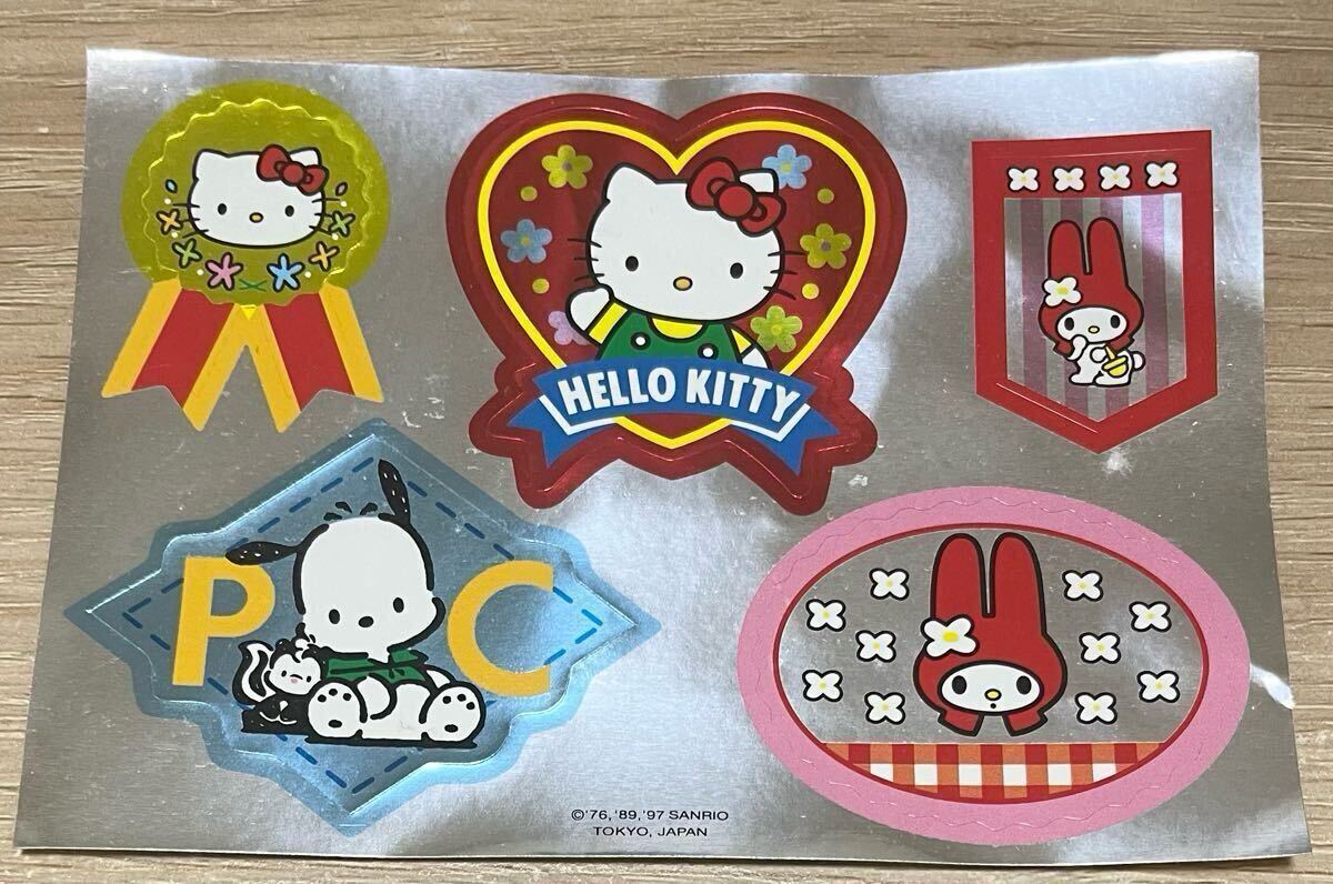 ハローキティ マイメロ ポチャコ シール 当時物 レトロ レア 希少 Sanrio サンリオ ステッカー 1997 kitty拍卖