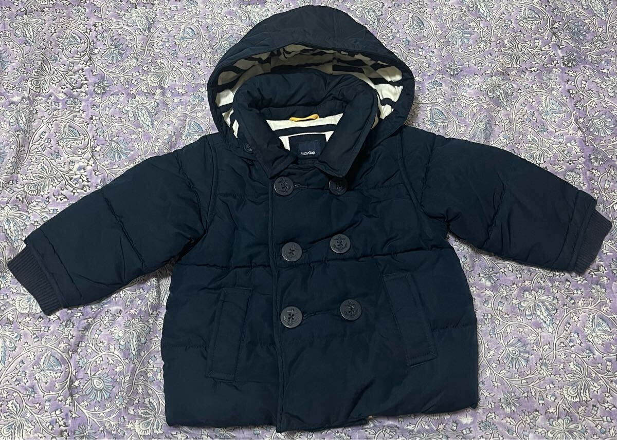 babyGAP ギャップベビー アウター 12-18m(80cm)ネイビー 子供服 コート キッズ拍卖