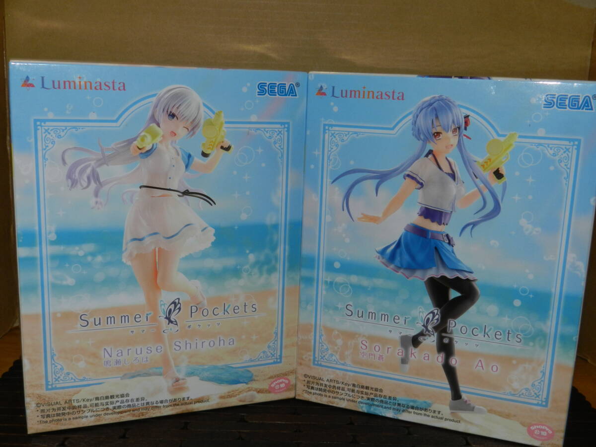 ☆未使用 Summer Pockets/サマーポケッツ Luminasta フィギュア 空門蒼&鳴瀬しろは 2種セット ※画像参照 拍卖