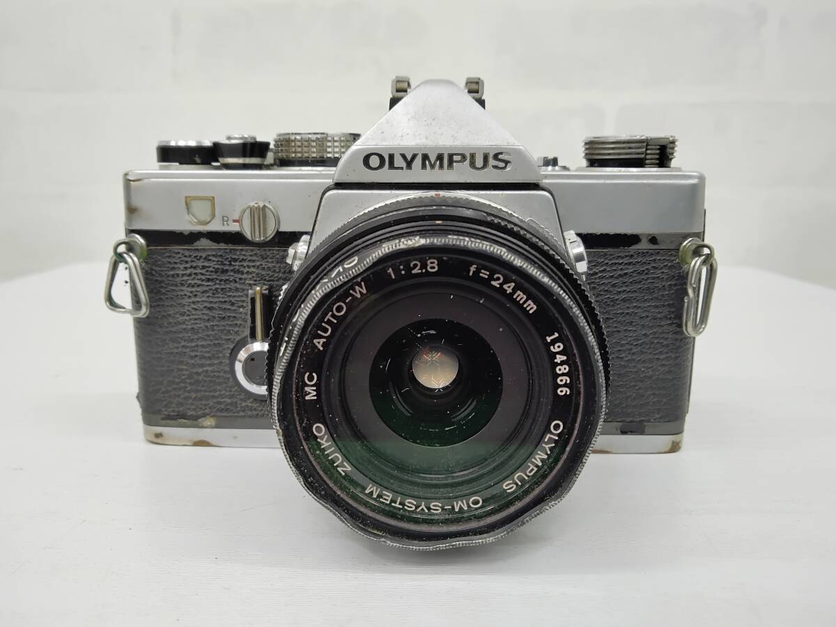 オリンパス OM-1 1:2.8 f=24mm 通電動作未確認 長期保管品 現状品 難あり ジャンク拍卖