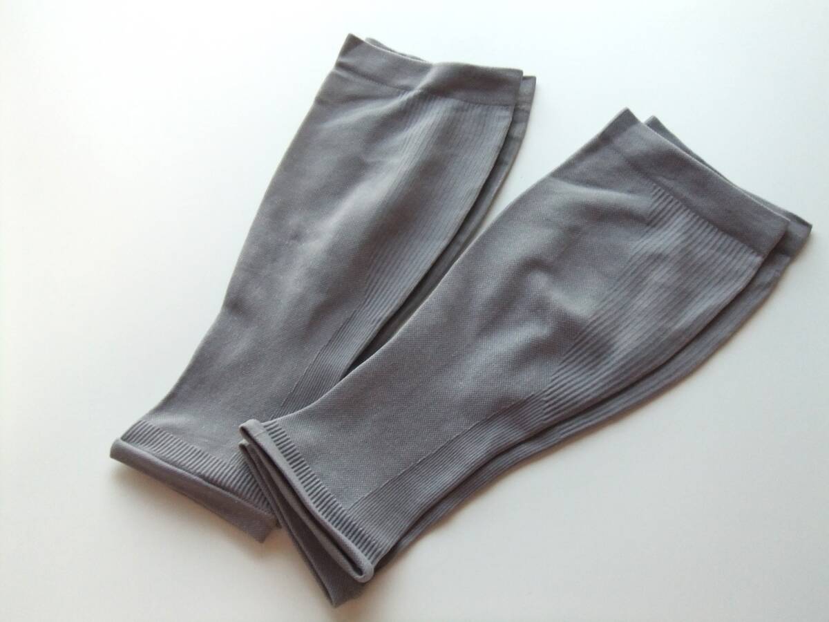 192 訳あり品 メンズ薄手ふくらはぎサポーター2セット Mサイズ グレー 着圧 コンプレッション 弱~中圧 スポーツケア 日本拍卖