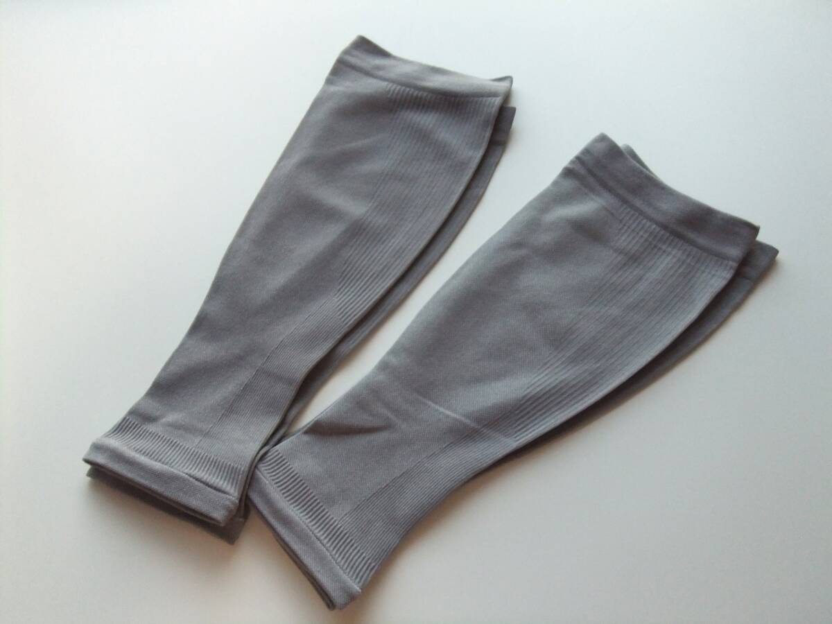 193 訳あり品 メンズ薄手ふくらはぎサポーター2セット Lサイズ グレー 着圧 コンプレッション 弱~中圧 スポーツケア 日本製拍卖