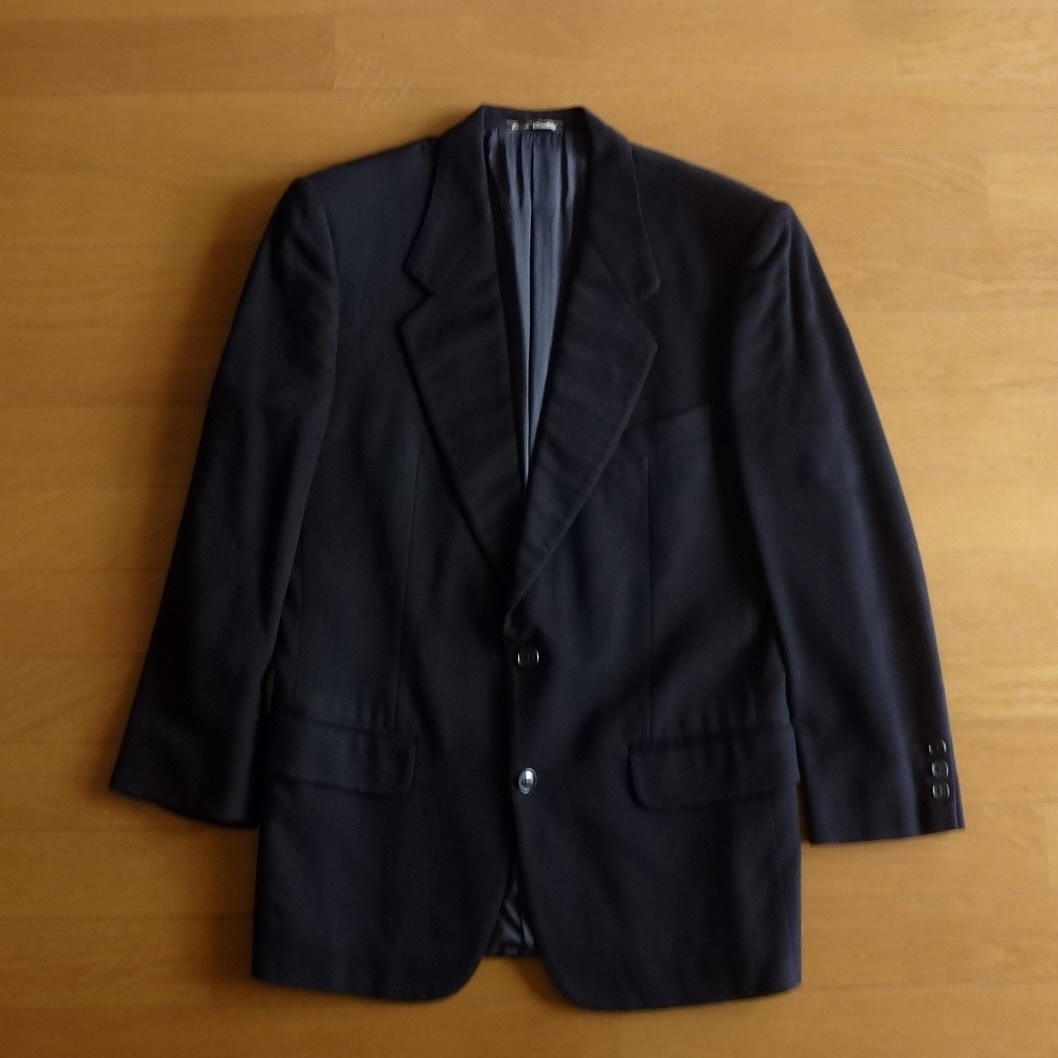 イタリア製 Max Davoli ロロピアーナ カシミヤ100% テーラードジャケット ネイビー 即決あり!拍卖