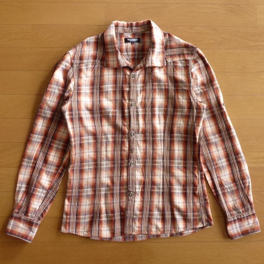 TORNADO MART トルネードマート チェック柄 長袖シャツ メンズM 即決あり!拍卖