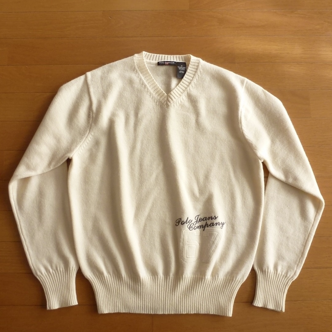 RALPH LAUREN ラルフローレン POLO JEANS CO Vネック ニット セーター メンズ Mサイズ 即決あり!拍卖