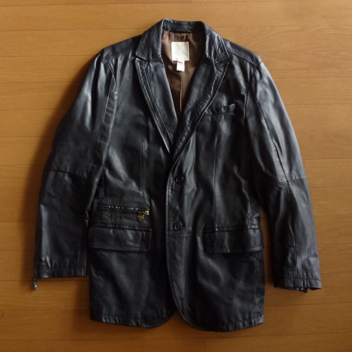 DIESEL ディーゼル レザー テーラードジャケット 黒 メンズ Lサイズ 即決あり!拍卖