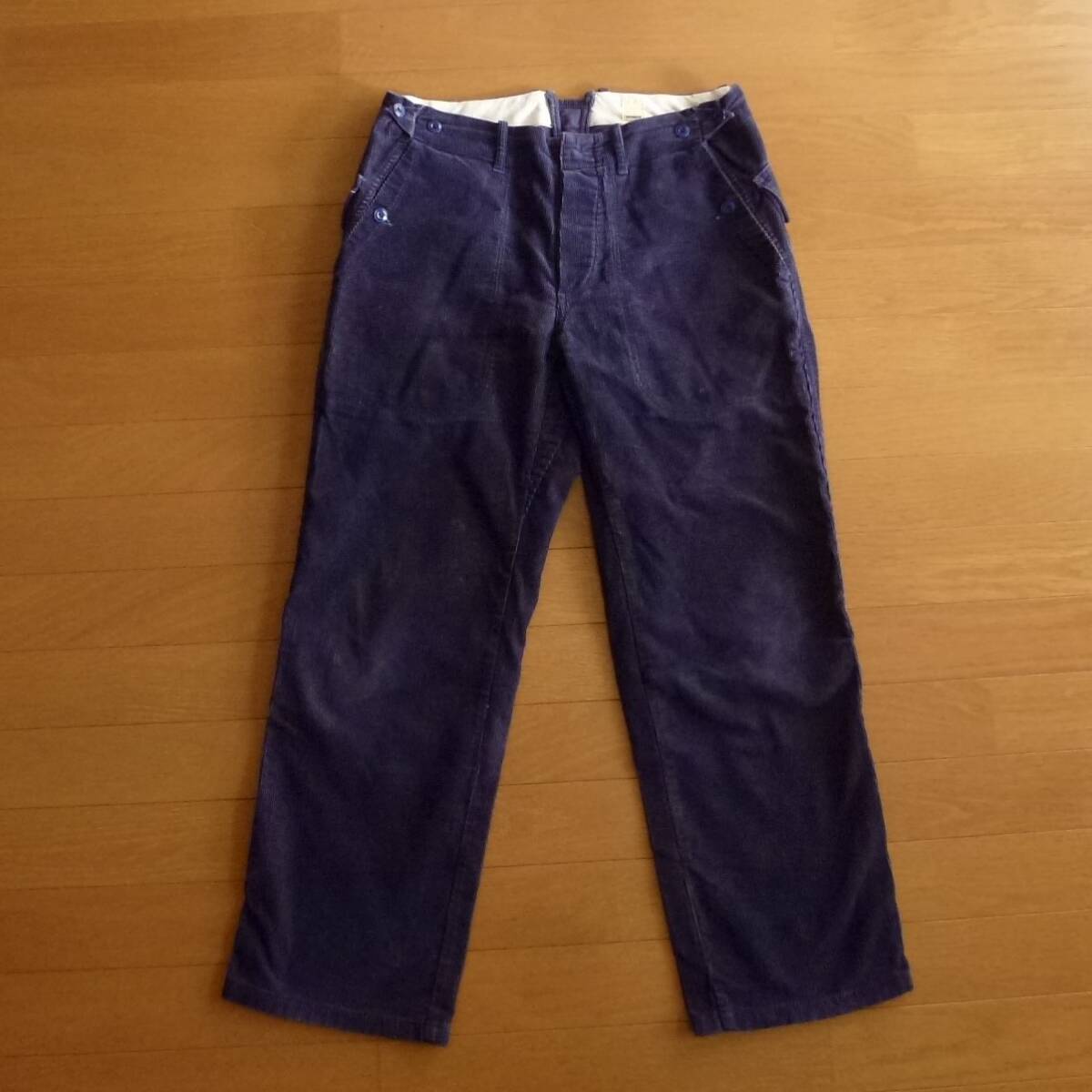 TATAMIZE タタミゼ コーデュロイパンツ ネイビー即決あり! 拍卖