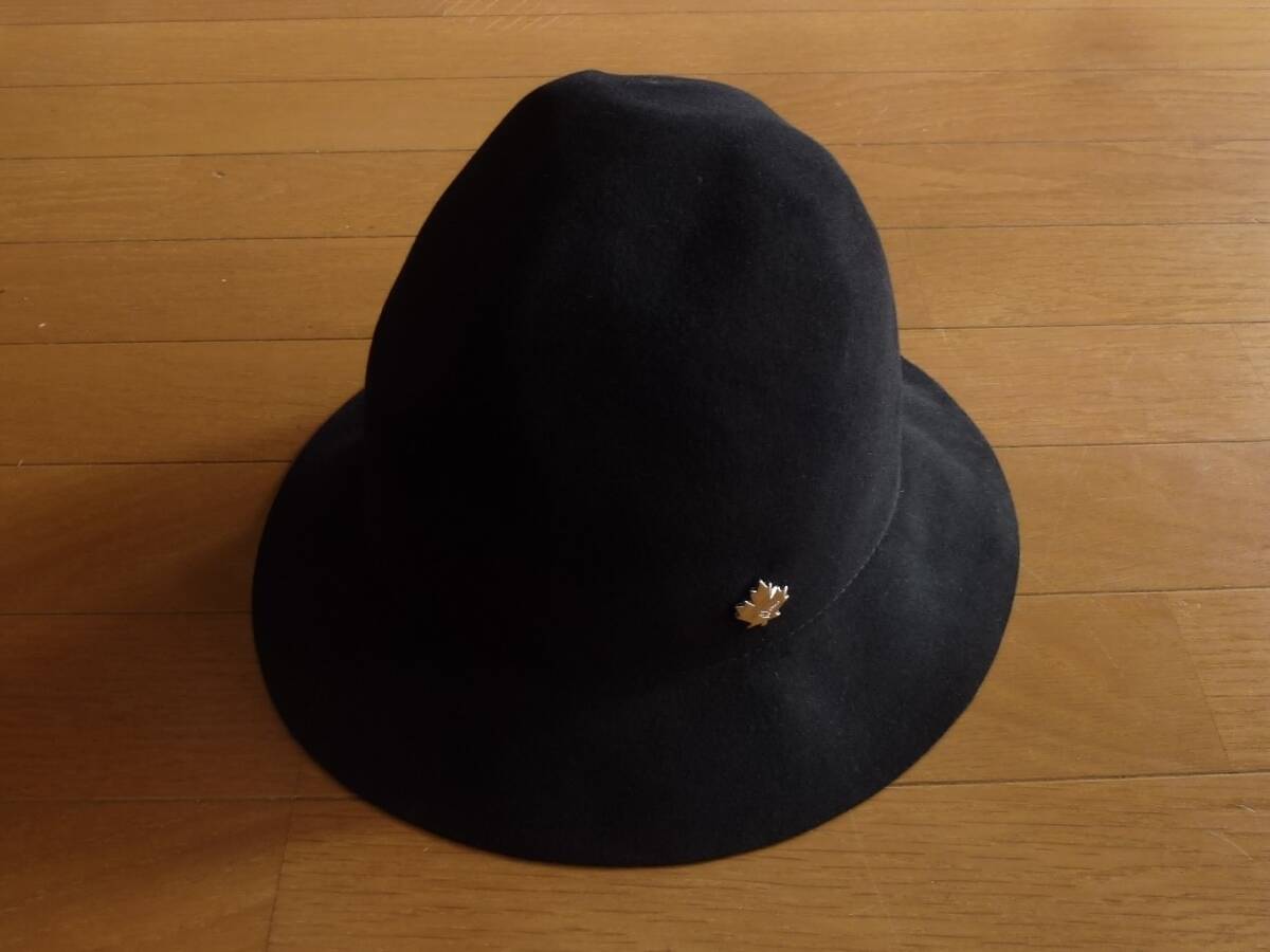 DSQUARED2 ハット ラビットファー 黒 即決あり!拍卖
