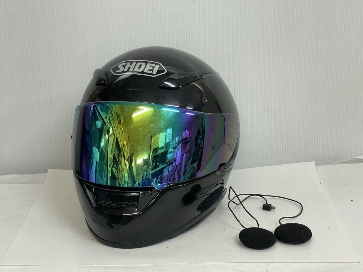 SHOEI ヘルメット XR-1100 XLサイズ 61㎝ フルフェイスヘルメット スピーカー付き マットブラック ショウエイ ジャンク品拍卖