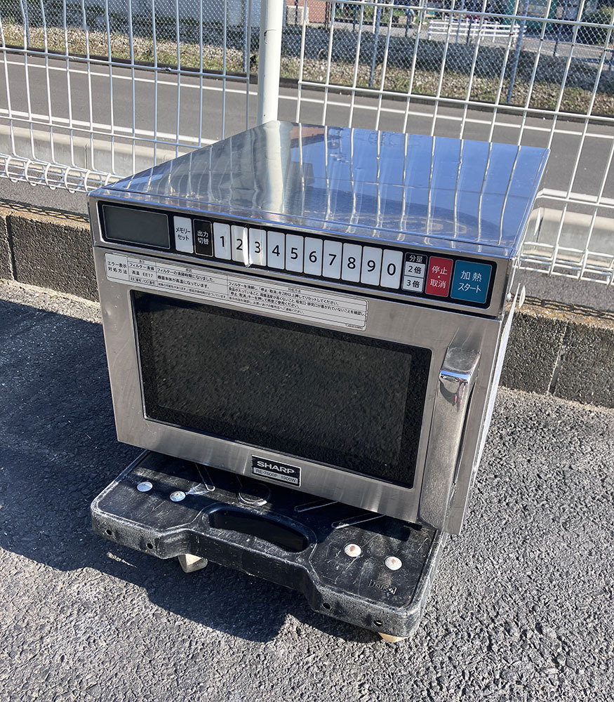 即決 2019年製 シャープ 電子レンジ RE-7600P 単相200V 幅420 奥行480 高さ337mm ハイパワー 業務用電子レンジ 厨房 業務用 中古拍卖