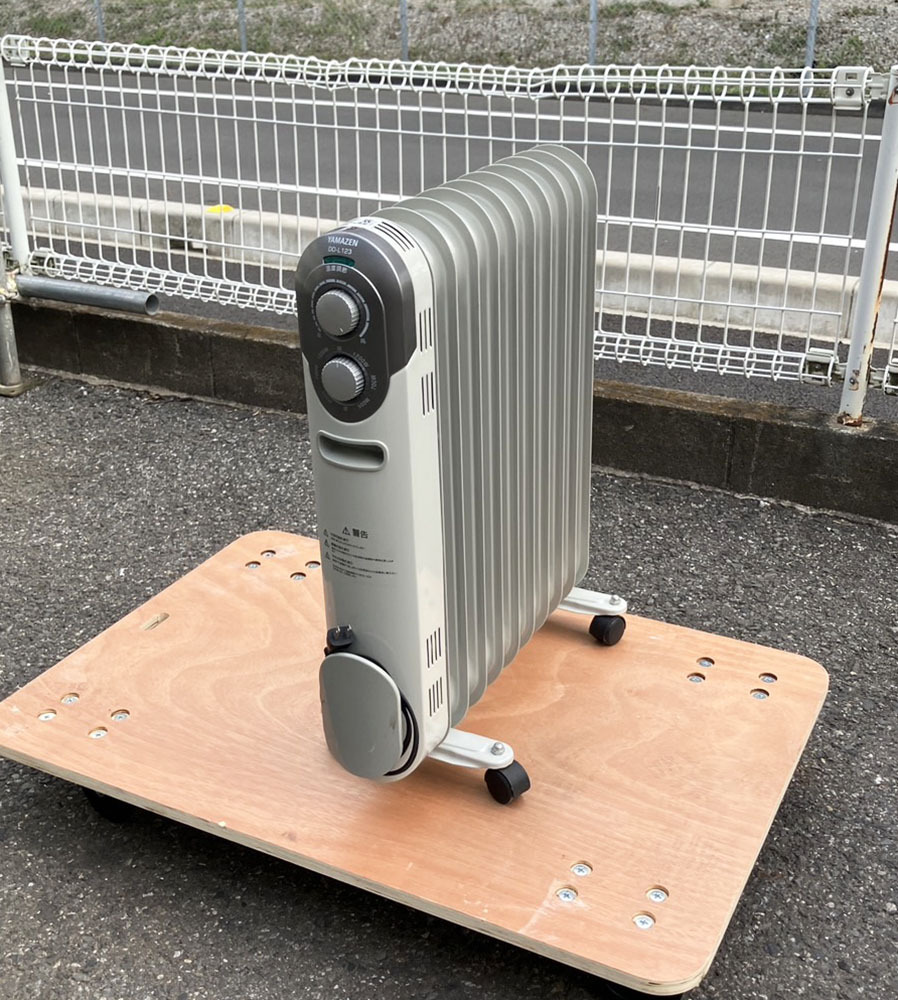 即決 2016年製 山善 オイルヒーター DO-L123(W) 100V 幅533 奥行242 高さ616mm 3段階切替 暖房機器 ヤマゼン 中古拍卖