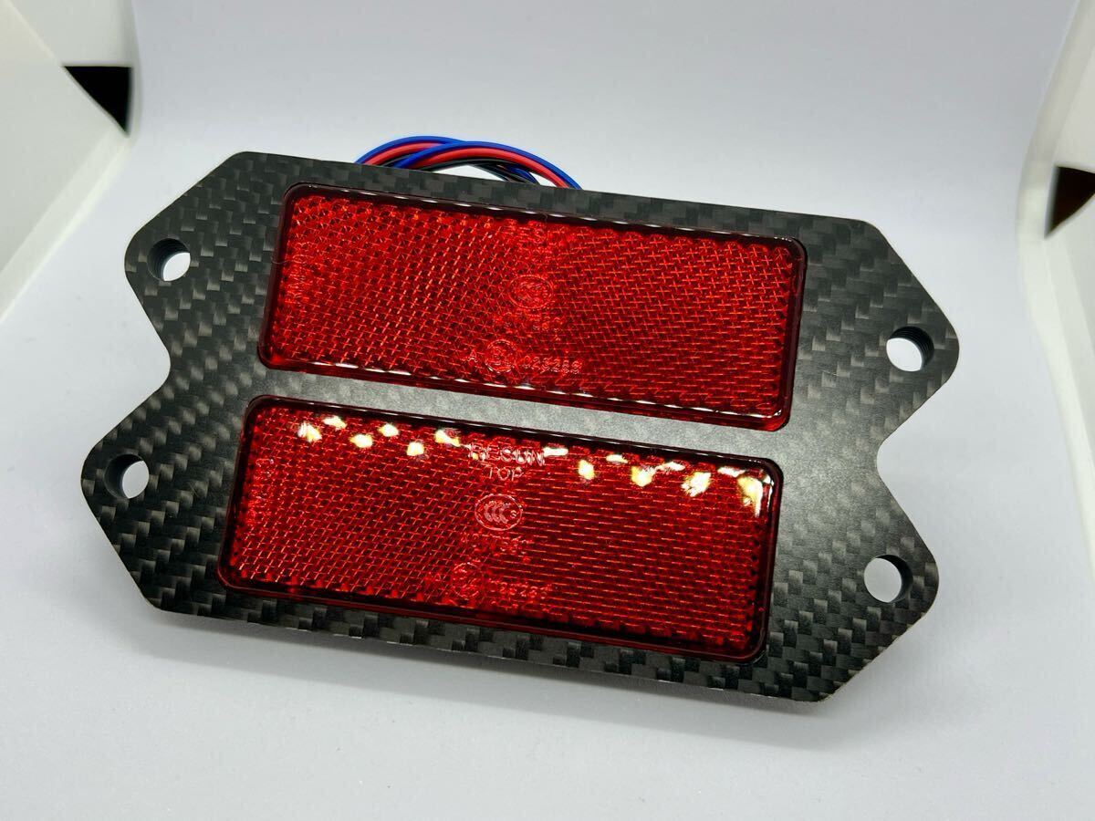 【送料無料】耐久レーサータイプ ドライカーボン LED テールランプ 汎用(検 ホンダ ヤマハ NSR CBR VFR RVF TZR FZR拍卖