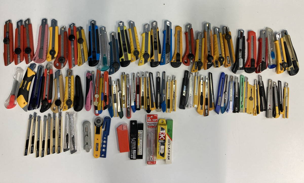 11-B4/1-80 カッターナイフ 替刃 まとめ売り 91点セット 未使用品あり 文房具 工作 事務用品 DIY拍卖