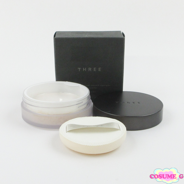 THREE スリー アドバンスドエシリアルスムースオペレーター ルースパウダー #02 グローマット 10g 残量多 C695拍卖