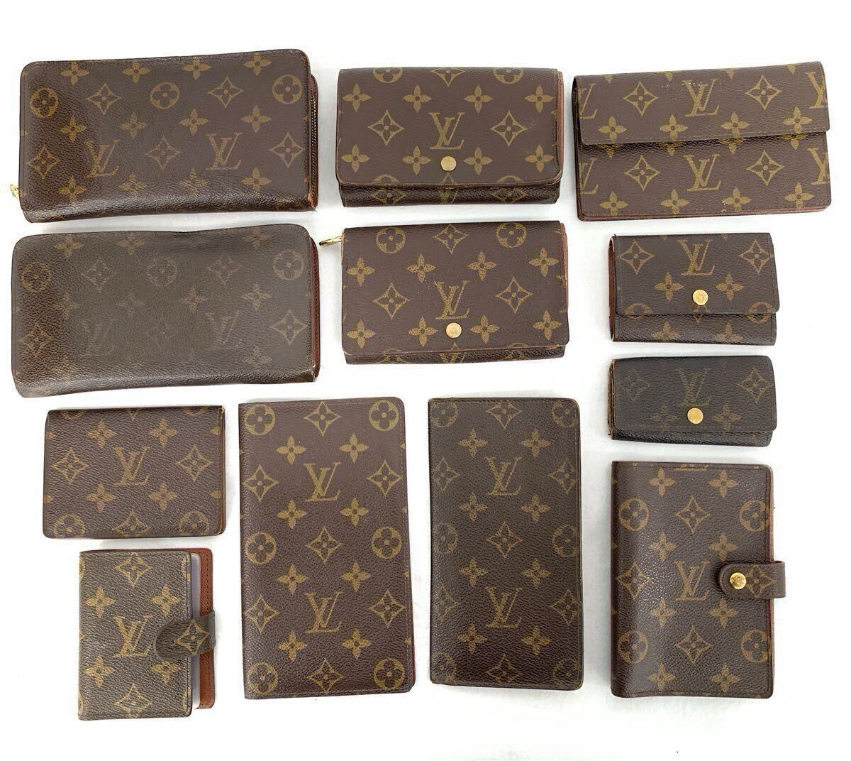 T10/095 LOUIS VUITTON ルイヴィトン モノグラム 財布 等 大量 卸売 セット シリアルあり拍卖