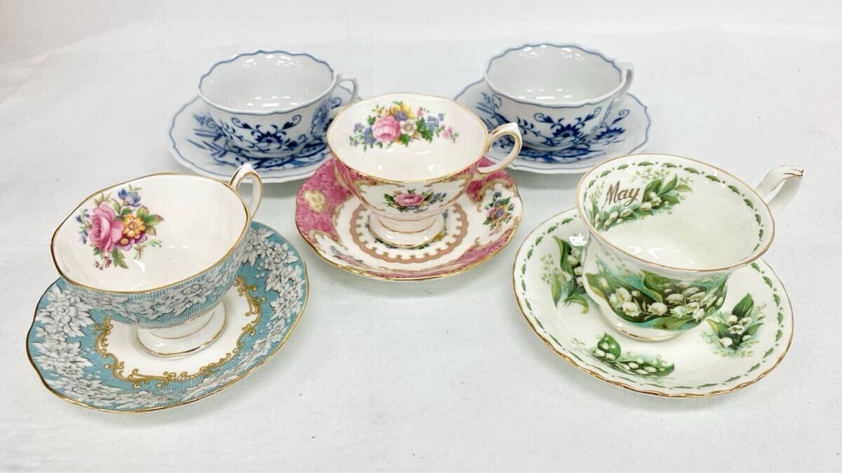T10/094 MEISSEN ROYAL ALBERT ロイヤルアルバート カップ ソーサー 食器10点セット 花柄 00623 613拍卖