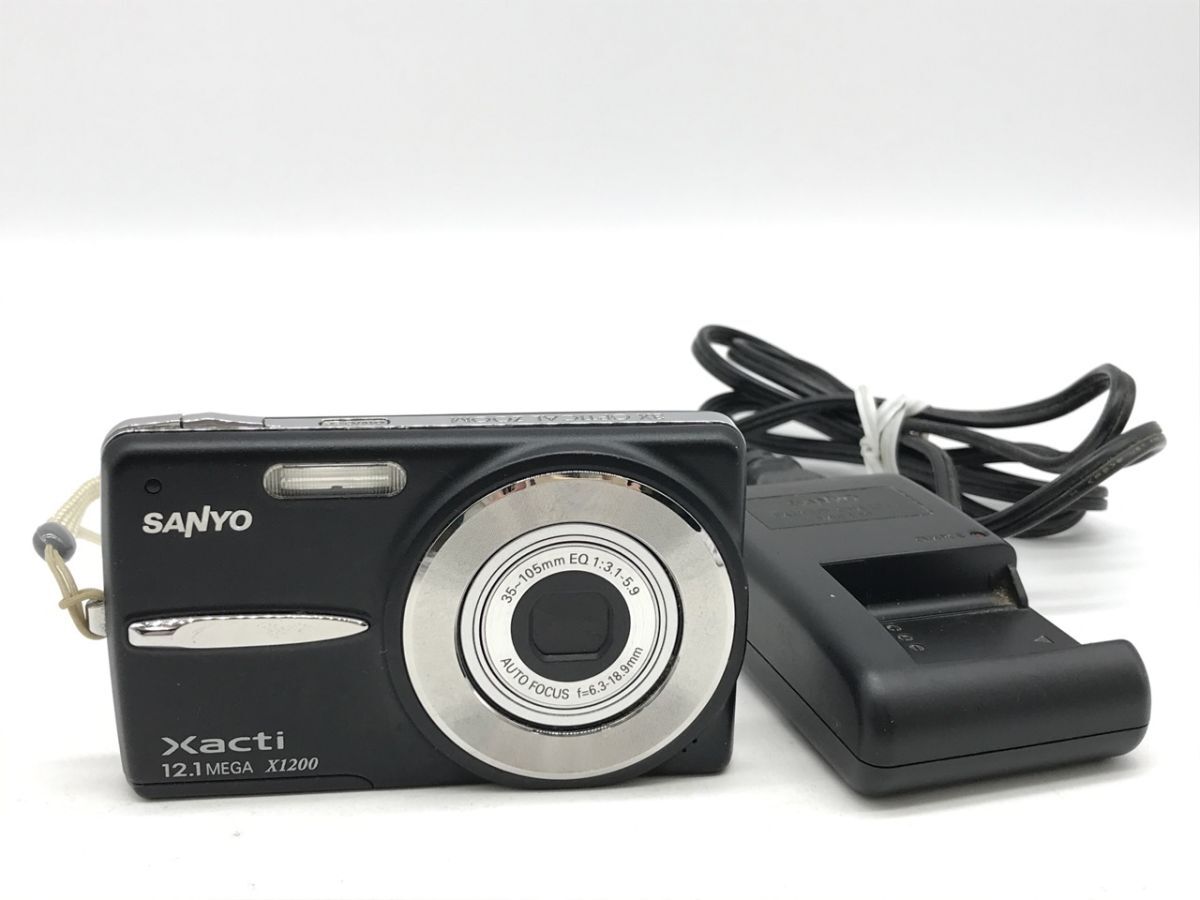 1004-525TYK3586 RP コンパクトデジタルカメラ サンヨー SANYO DSC-X1200型 充電器有り ジャンク拍卖