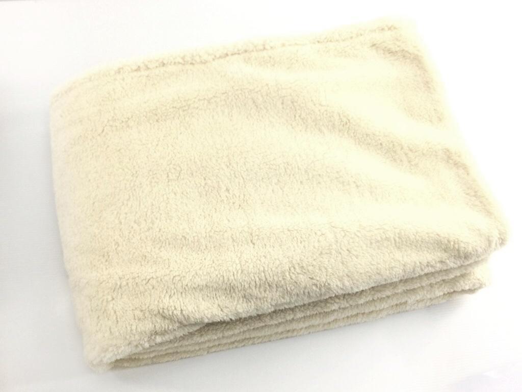 布団を包むズレない毛布 敷き布団用 シングル 幅105x215cm アイボリーホワイト 冬拍卖