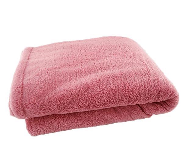 毛布 マイクロファイバー素材 シングル 幅140x210cm ローズピンク 冬拍卖