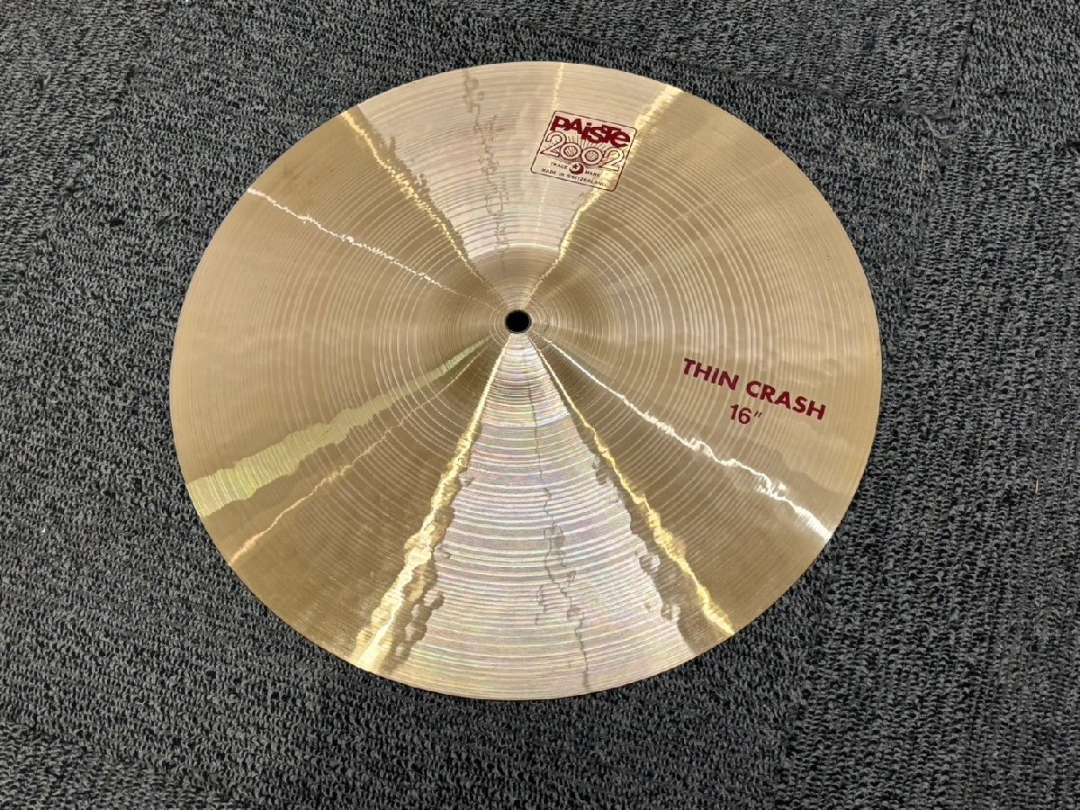 【 C 】2237 PAiSTe THIN CRASH 16 #09006593 クラッシュシンバル パイステ 3143096拍卖