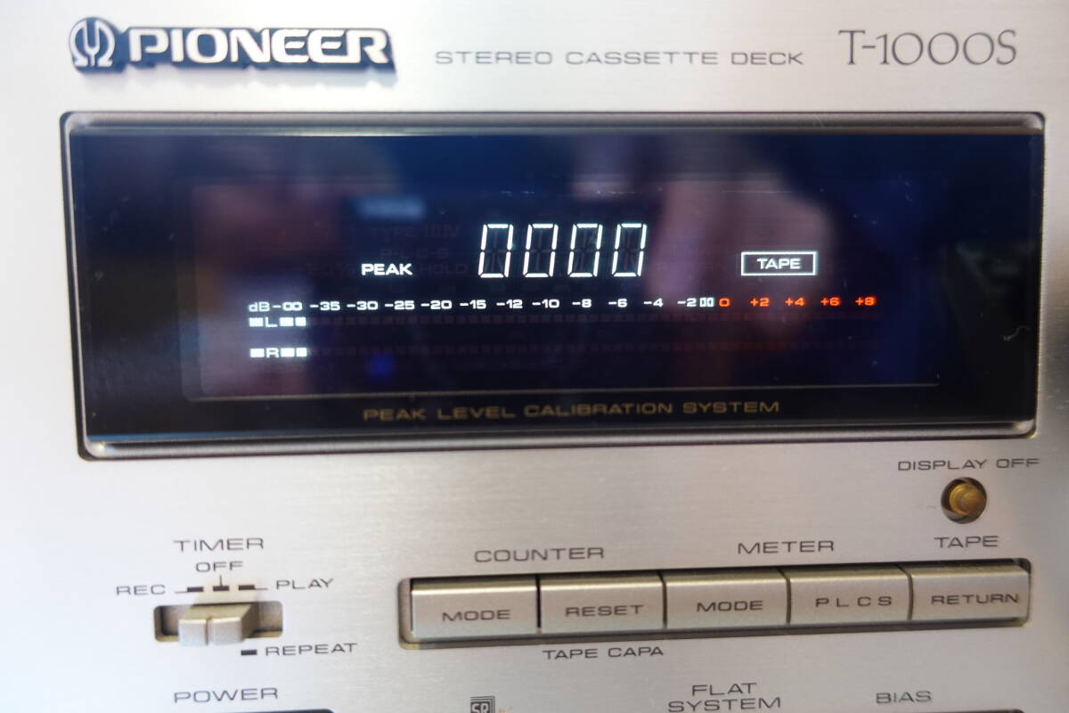 銘機Pioneer T1000S ドルビーS搭載 レーザーアモルファス録再 3ヘッド メタルテープ対応プロハイエンドカセットデッキ 訳ありジャンク拍卖