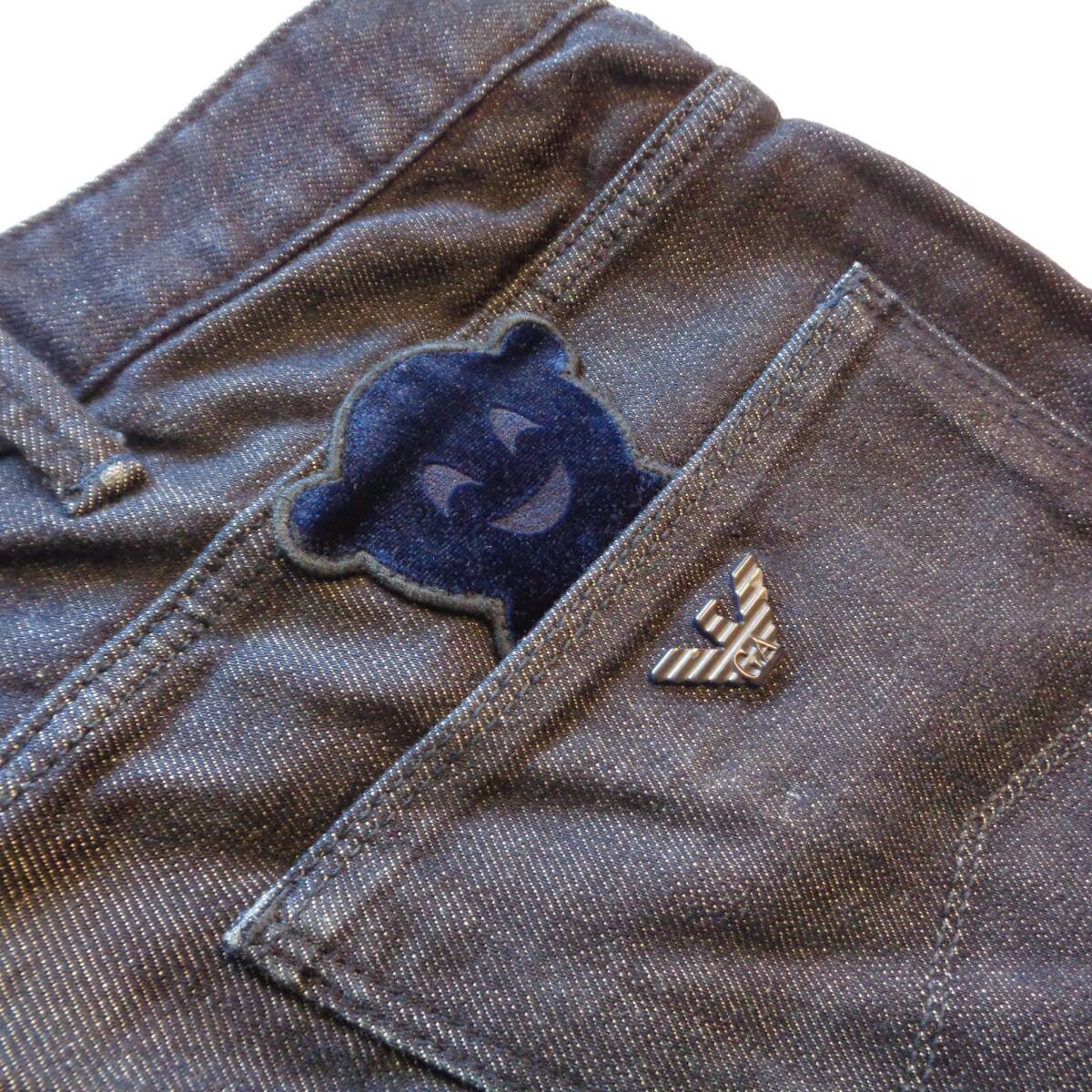 32-j55 美品 エンポリオアルマーニ マンガベア ストレッチ デニムパンツ 33拍卖