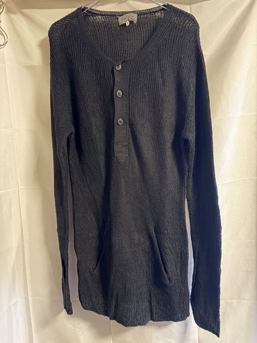 Yohji Yamamoto POUR HOMME ロング ウール ニット ヨウジヤマモト 3拍卖